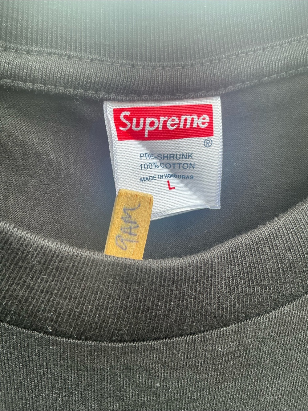 Supreme Black Graphic Tee with White 'Supr' Logo - Picture 5 of 8
